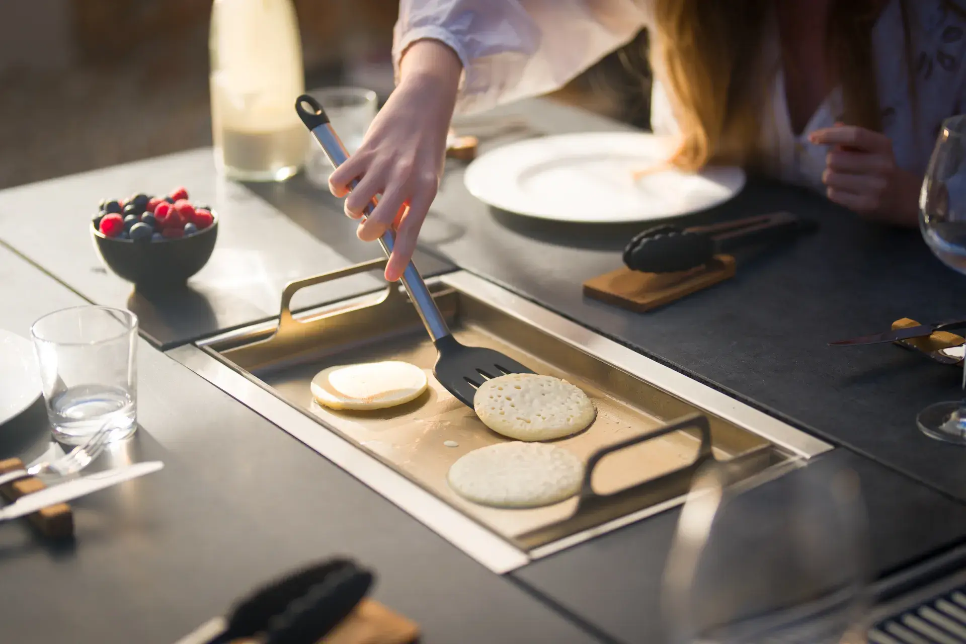 Festavolo Zubehör Plancha mit Pancakes